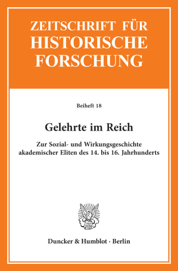 Cover: Gelehrte im Reich