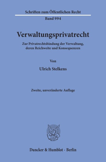 Cover: Verwaltungsprivatrecht