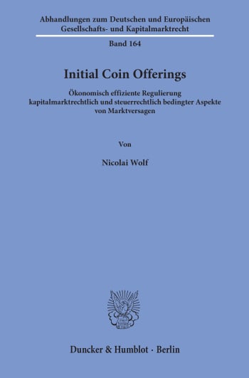 Cover: Initial Coin Offerings