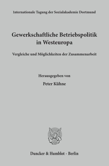 Cover: Gewerkschaftliche Betriebspolitik in Westeuropa