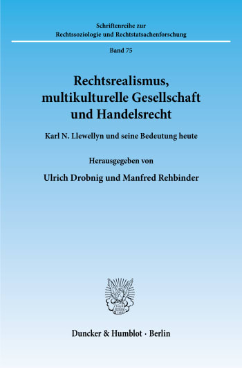 Cover: Rechtsrealismus, multikulturelle Gesellschaft und Handelsrecht