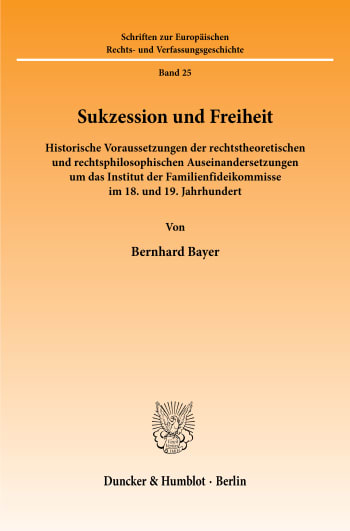 Cover: Sukzession und Freiheit