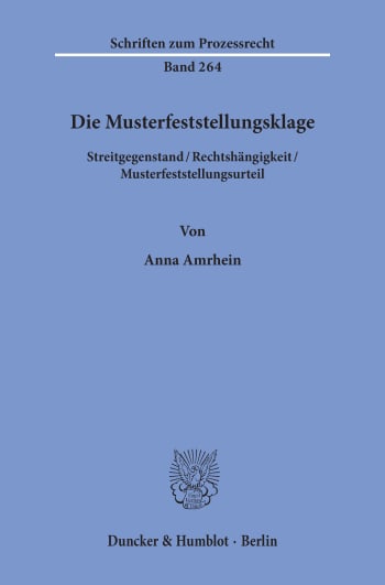 Cover: Die Musterfeststellungsklage