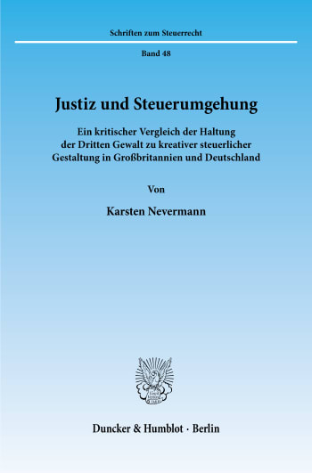 Cover: Justiz und Steuerumgehung