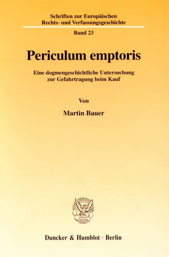 Cover: Periculum emptoris