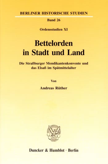 Cover: Bettelorden in Stadt und Land