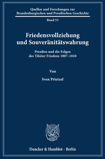 Cover: Friedensvollziehung und Souveränitätswahrung