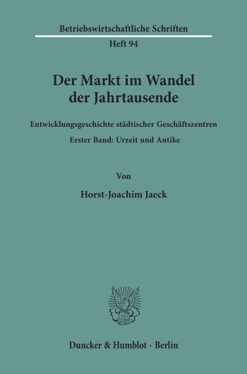 Cover: Der Markt im Wandel der Jahrtausende