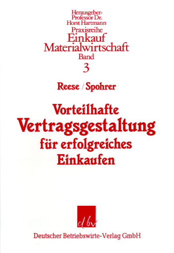 Cover: Vorteilhafte Vertragsgestaltung für erfolgreiches Einkaufen