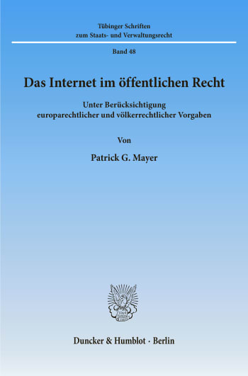 Cover: Das Internet im öffentlichen Recht