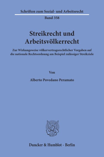 Cover: Streikrecht und Arbeitsvölkerrecht