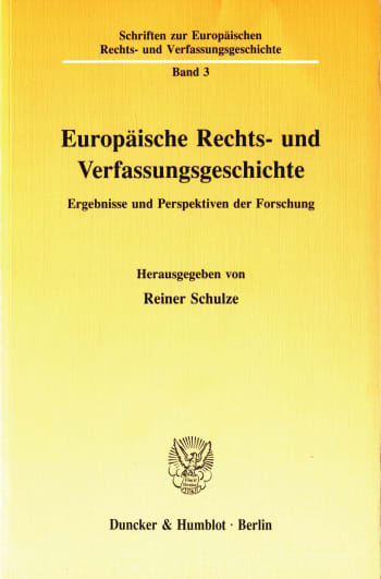 Cover: Europäische Rechts- und Verfassungsgeschichte