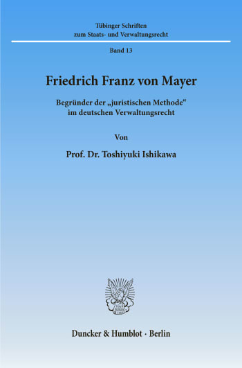 Cover: Friedrich Franz von Mayer