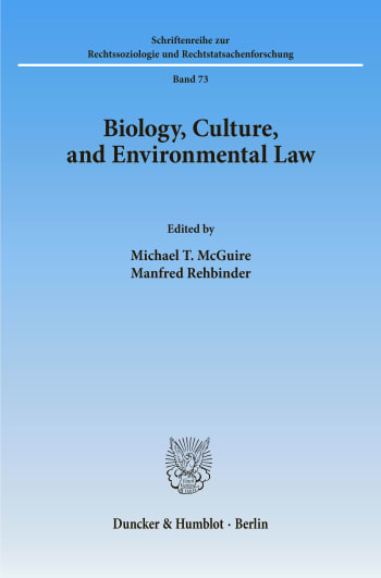 Cover: Biology, Culture, and Environmental Law