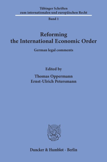 Cover: Reforming the International Economic Order