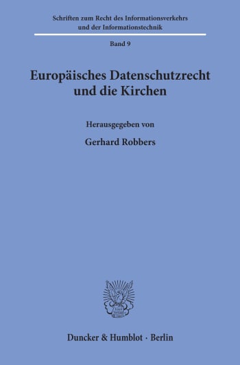 Cover: Europäisches Datenschutzrecht und die Kirchen