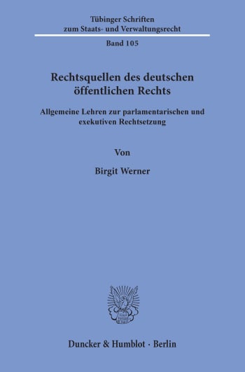 Cover: Rechtsquellen des deutschen öffentlichen Rechts