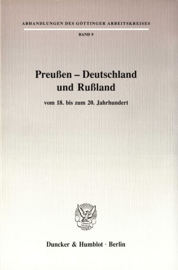 Cover: Preußen – Deutschland und Rußland