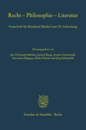 Cover: Recht – Philosophie – Literatur