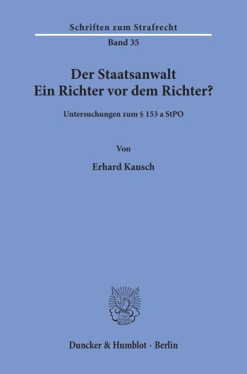 Cover: Der Staatsanwalt