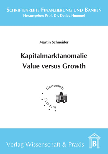 Cover: Kapitalmarktanomalie Value versus Growth