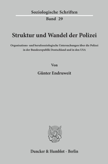 Cover: Struktur und Wandel der Polizei