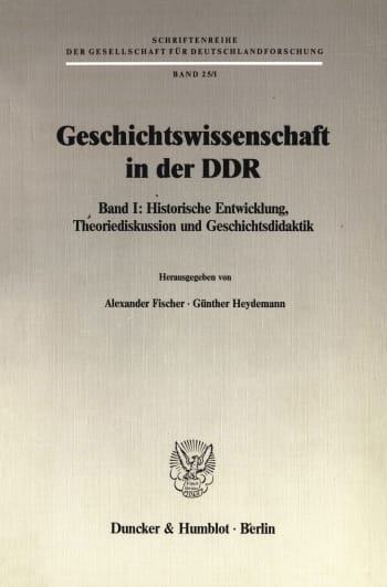 Cover: Geschichtswissenschaft in der DDR