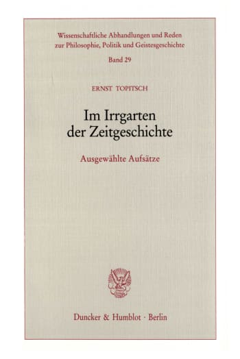 Cover: Im Irrgarten der Zeitgeschichte