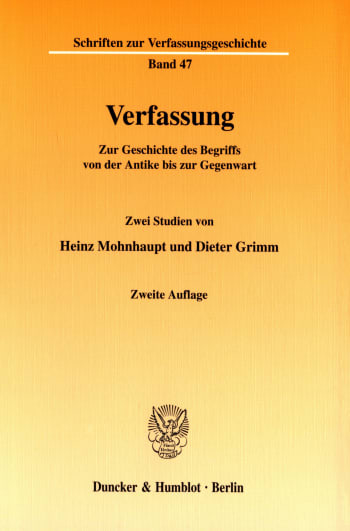 Cover: Verfassung