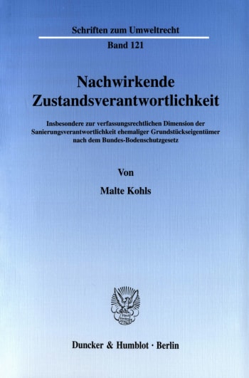 Cover: Nachwirkende Zustandsverantwortlichkeit