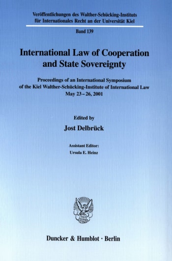 Cover: International Law of Cooperation and State Sovereignty