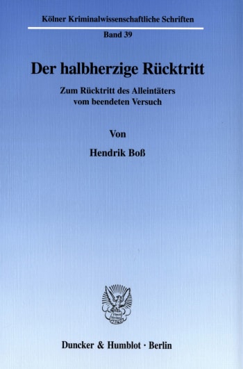 Cover: Der halbherzige Rücktritt