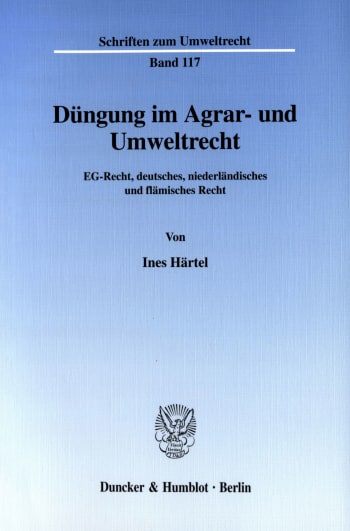 Cover: Düngung im Agrar- und Umweltrecht