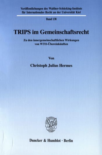 Cover: TRIPS im Gemeinschaftsrecht