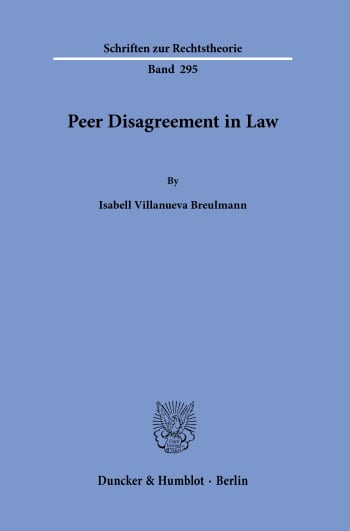 Cover: Peer Disagreement in Law