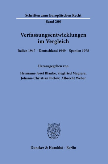 Cover: Verfassungsentwicklungen im Vergleich