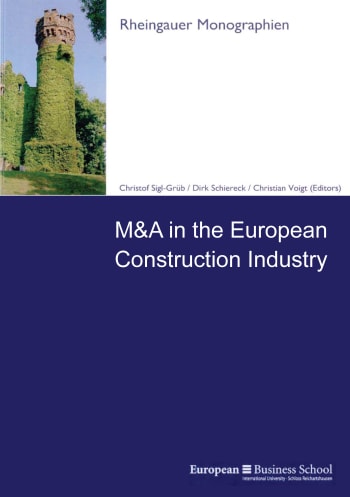 Cover: M&A in the European Construction Industry