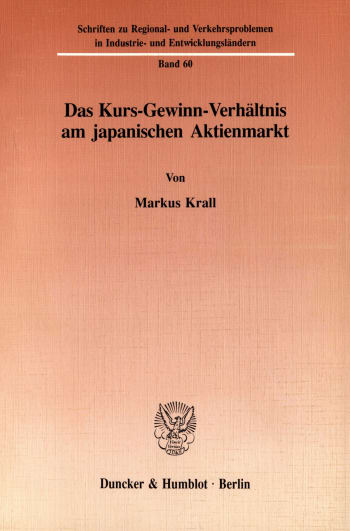 Cover: Das Kurs-Gewinn-Verhältnis am japanischen Aktienmarkt