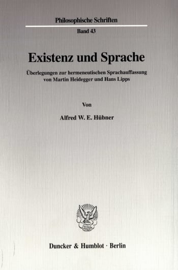 Cover: Existenz und Sprache