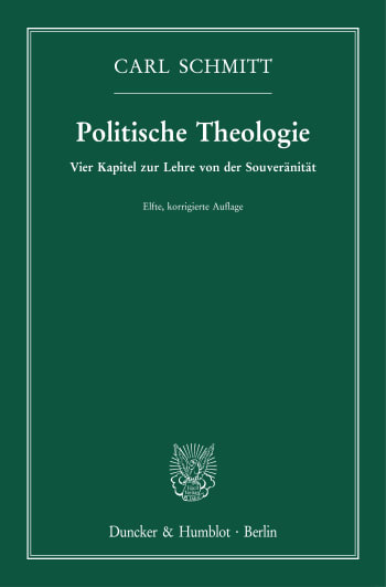 Cover: Politische Theologie