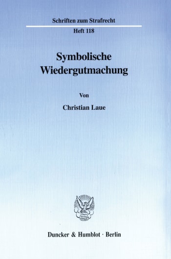 Cover: Symbolische Wiedergutmachung