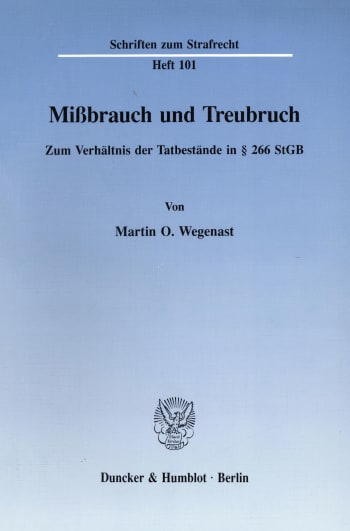 Cover: Mißbrauch und Treubruch