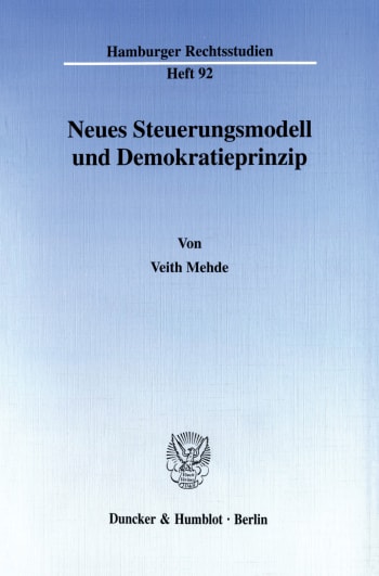 Cover: Neues Steuerungsmodell und Demokratieprinzip