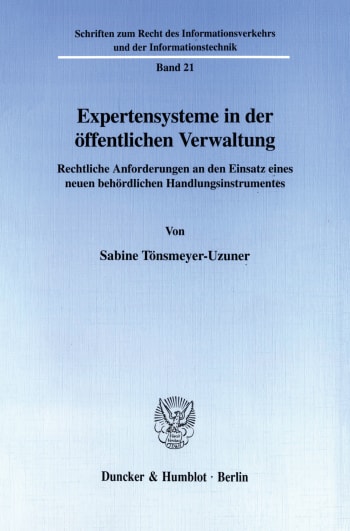 Cover: Expertensysteme in der öffentlichen Verwaltung