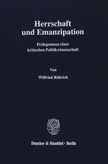 Cover: Herrschaft und Emanzipation