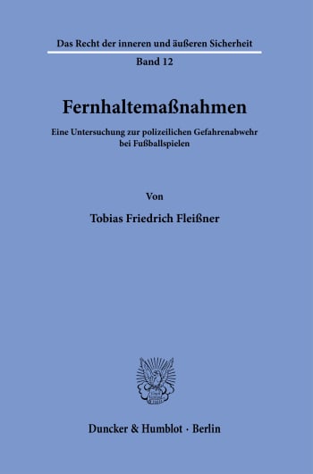 Cover: Fernhaltemaßnahmen