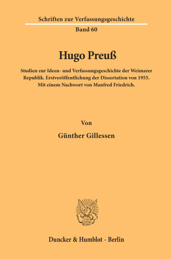 Cover: Hugo Preuß