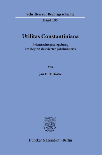 Cover: Utilitas Constantiniana