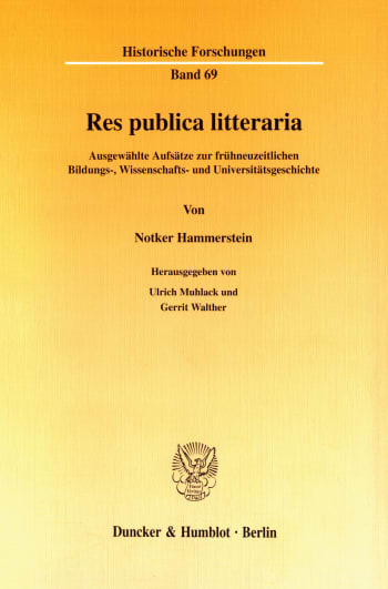 Cover: Res publica litteraria