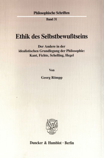 Cover: Ethik des Selbstbewußtseins